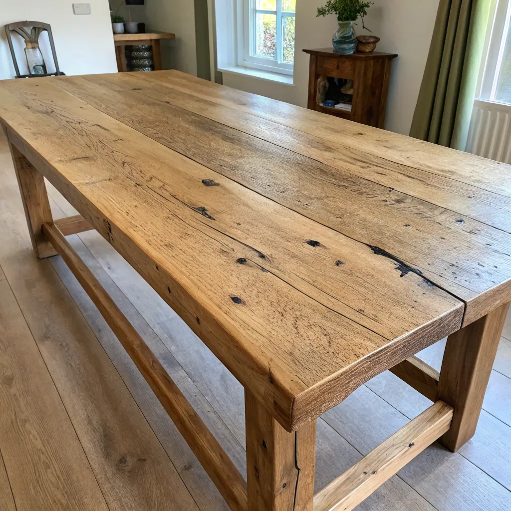 Salvaged oak table
