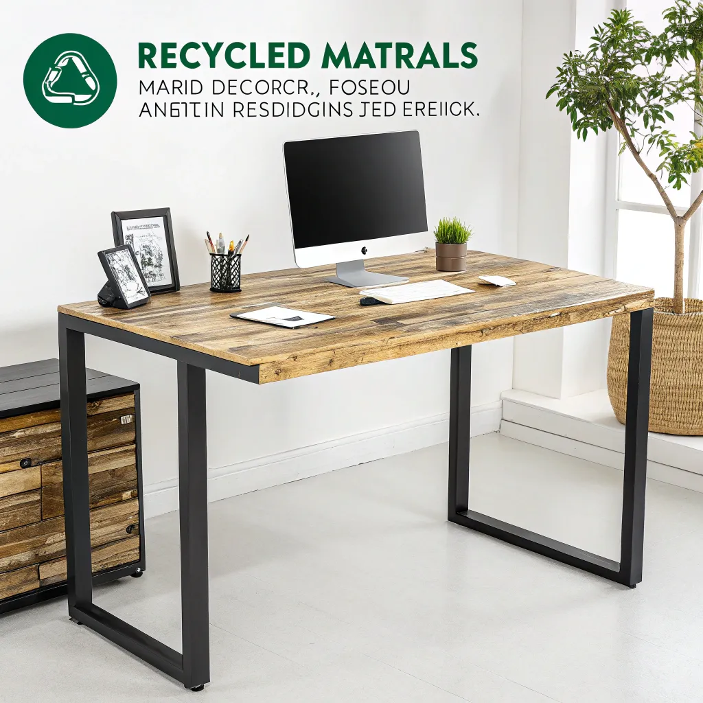 Office desk made from recycled materials