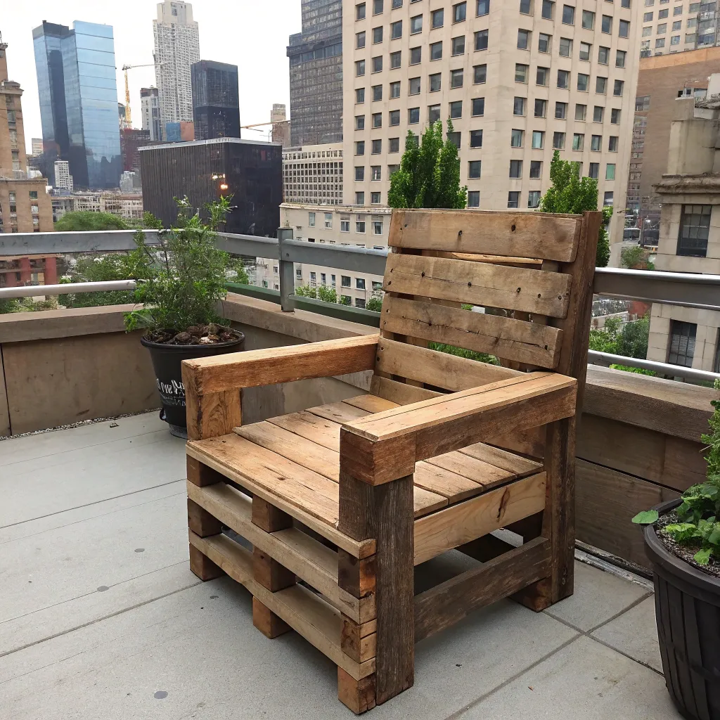 Urban pallet chair